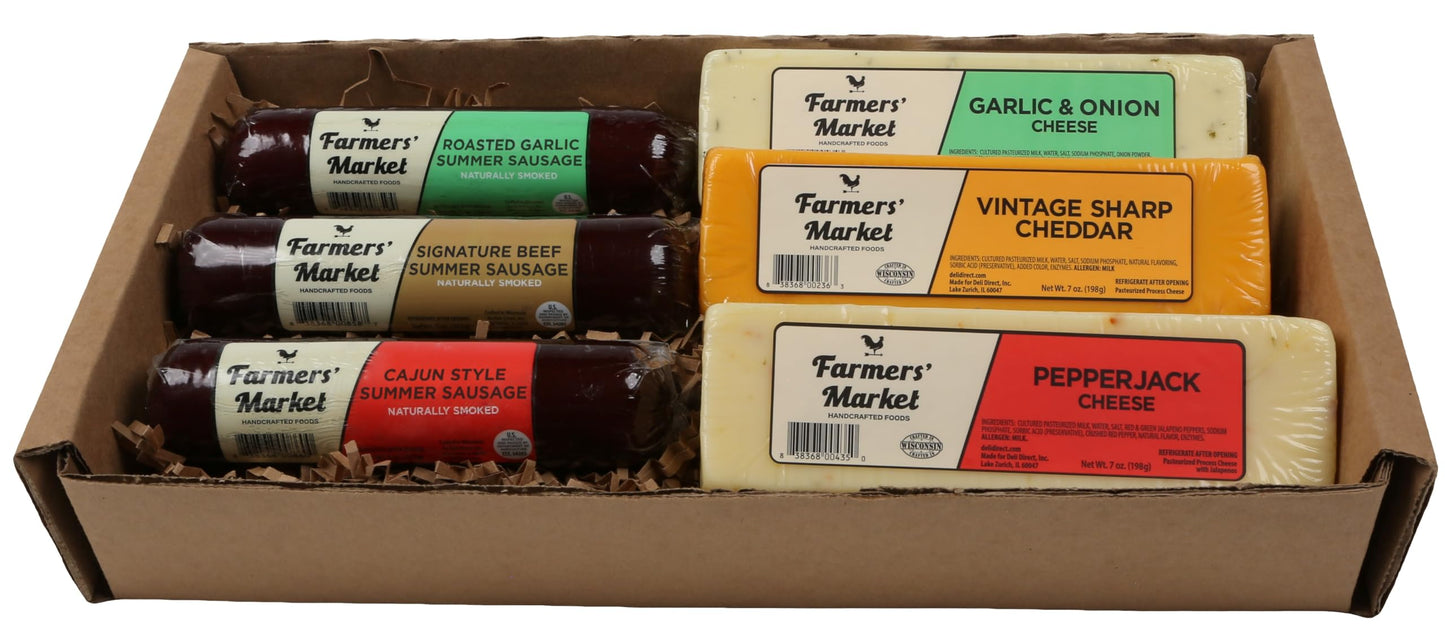 Deli Direct Farmers Market Gift Basket - Gluten Free, Keto, Paleo - 6 Piece Set