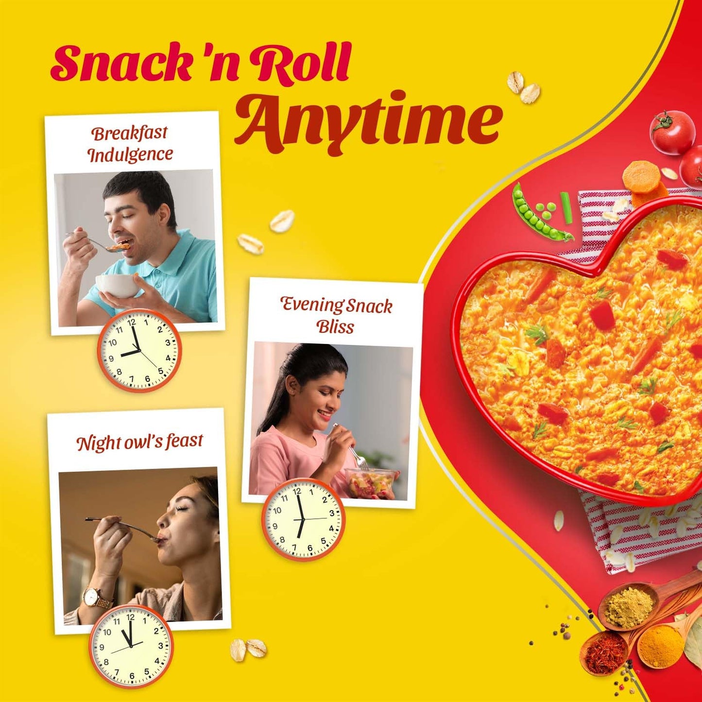 Saffola Masala Oats, Peppy Tomato, 500G