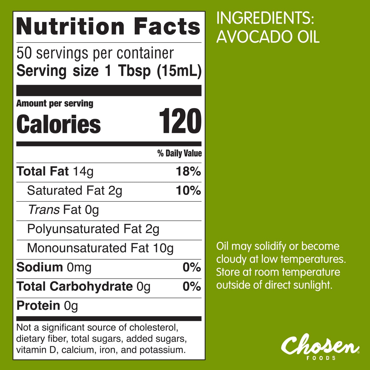 Chosen Foods 100% Pure Avocado Oil For Cooking - 25.4 Floz - Rich In Good Fats, Vitamin E, Naturally Refined, High Smoke Point, Non-Gmo, Soy-Free, Canola Oil-Free, Gluten-Free, Paleo, Keto + Digital Recipe Book