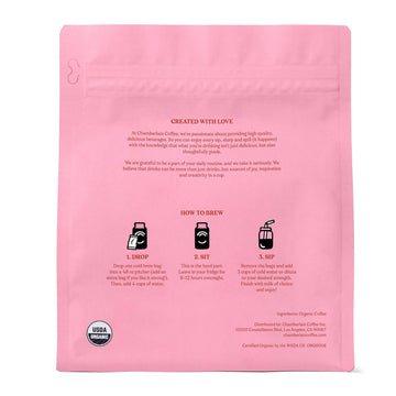 Chamberlain Coffee Fluffy Lamb Vanilla Cold Brew Bags - XL Cold Brew Bags - Premeasured, Ready to Brew, Cold Brew Coffee Packs -