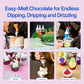 Colour Mill Chocolate Drip Easy-Melt Drizzle For Desserts, 125 Grams Raspberry