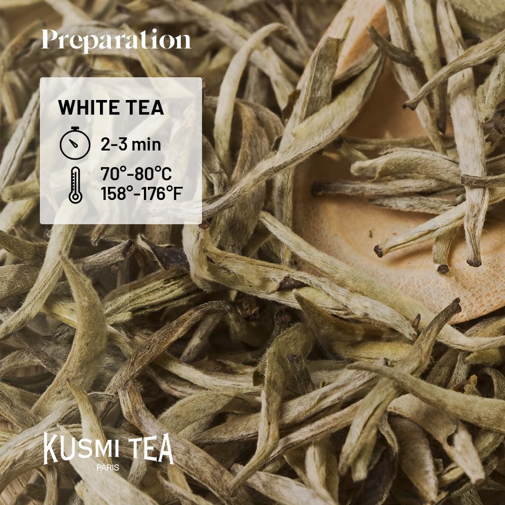 Kusmi Tea - Tropical White - Organic Blend Of White Tea And Green Tea With Mango And Passion Fruit - Organic Flavored White Teas