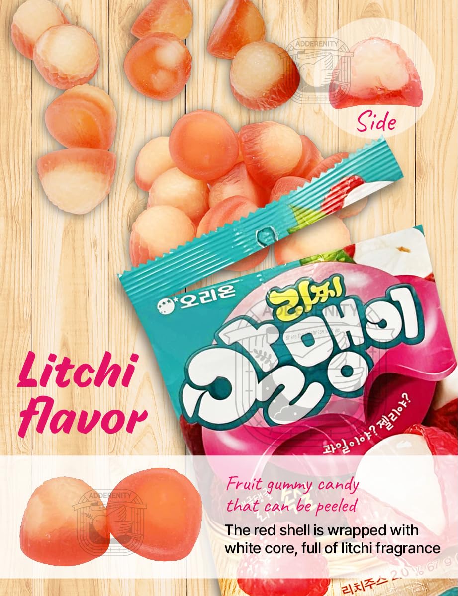 [5 Pack]Fruit Peelable Candy - 4D Peelable Gummies, 11.8 Oz Rich 5 Fruits Flavored Jelly Fruit Peelable Candy - Soft Texture 4D