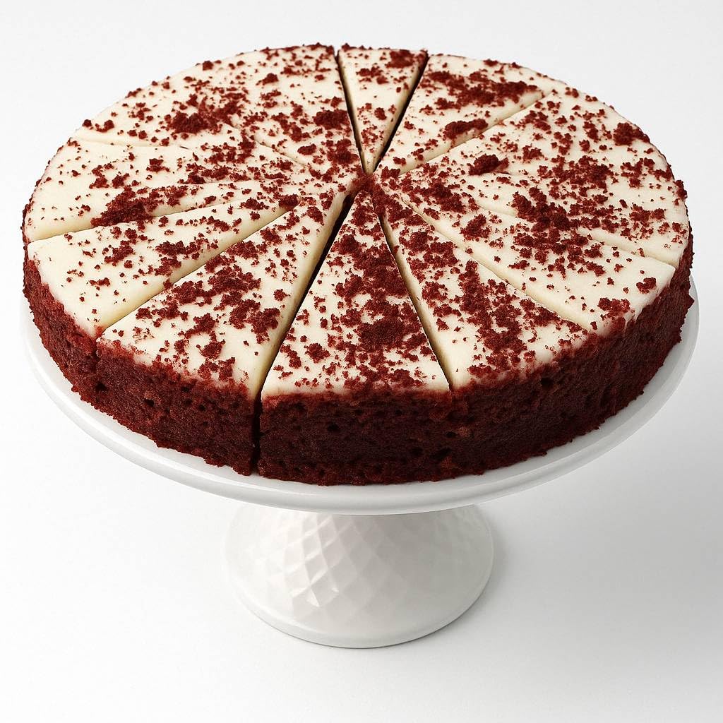 Andy Anand Sugar Free Red Velvet Cheesecake 9  | Diaplayic-Friendly Indulgence  Amazingly Delicious | Freshly Made With California Cream Cheese  No Preservatives (2 Lbs)