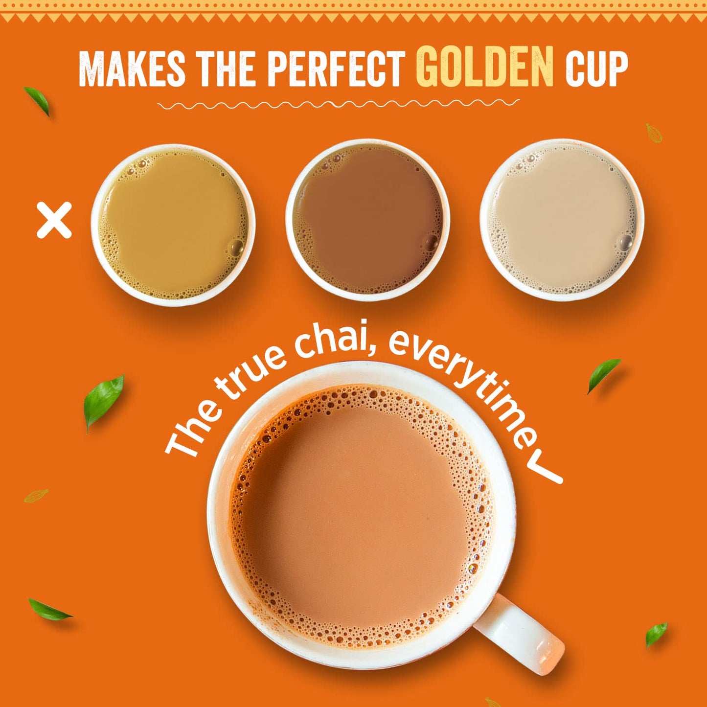 Chaayos Instant Tea Premix - Ginger Flavour - Low Sugar (36 Sachets) | Instant Tea | Tea Premix | Ginger Tea | Ginger Chai | Ass