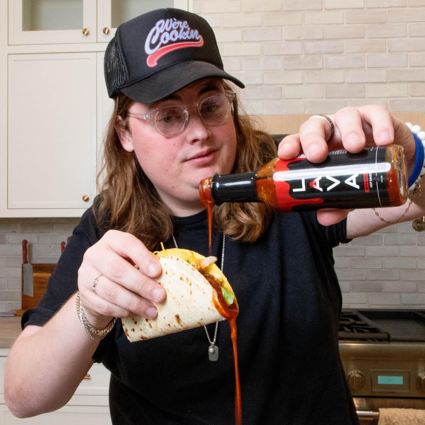 Lava Sauce by Landon Bridges | Smoky & Delicious Hot Sauce | Perfect for Spicy Food Lovers | Gourmet Flavor for Tacos, Wings, BB