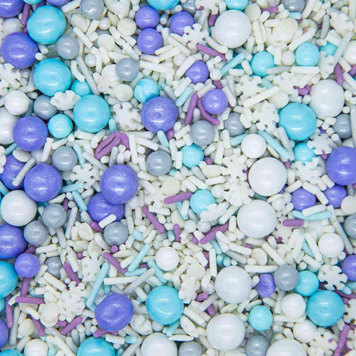 Sweets & Treats Boutique Frozen Sprinkles for Cake Decorating - Blue & White, 3 Ounce, Snow Queen