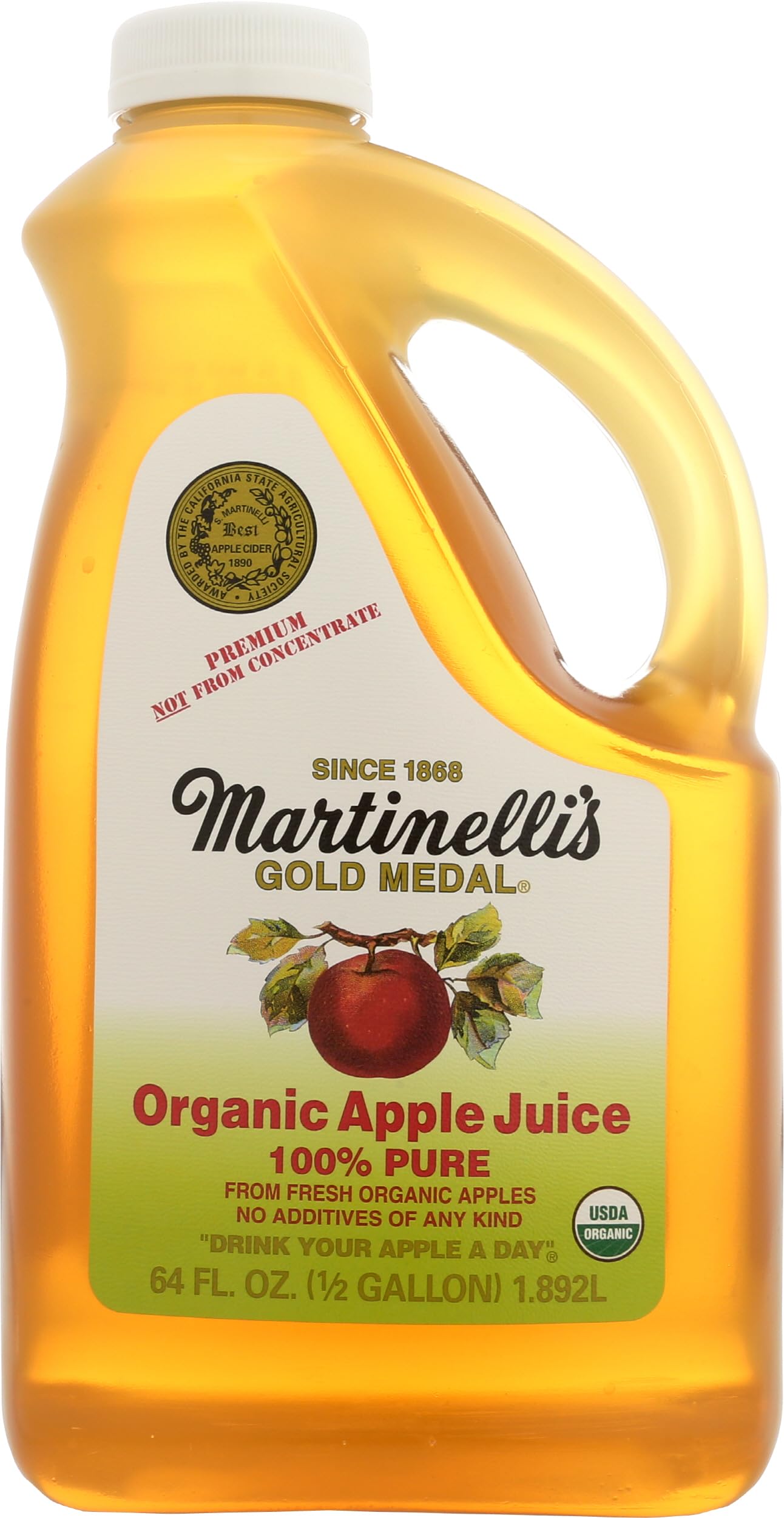 Martinellis Organic Apple Juice, 64 Fl Oz