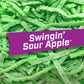 Big League Chew Swingin Sour Apple Bubble Gum - Tart & Tangy Apple Flavor Burst | Ideal for Baseball Games, Teams, Concessions,