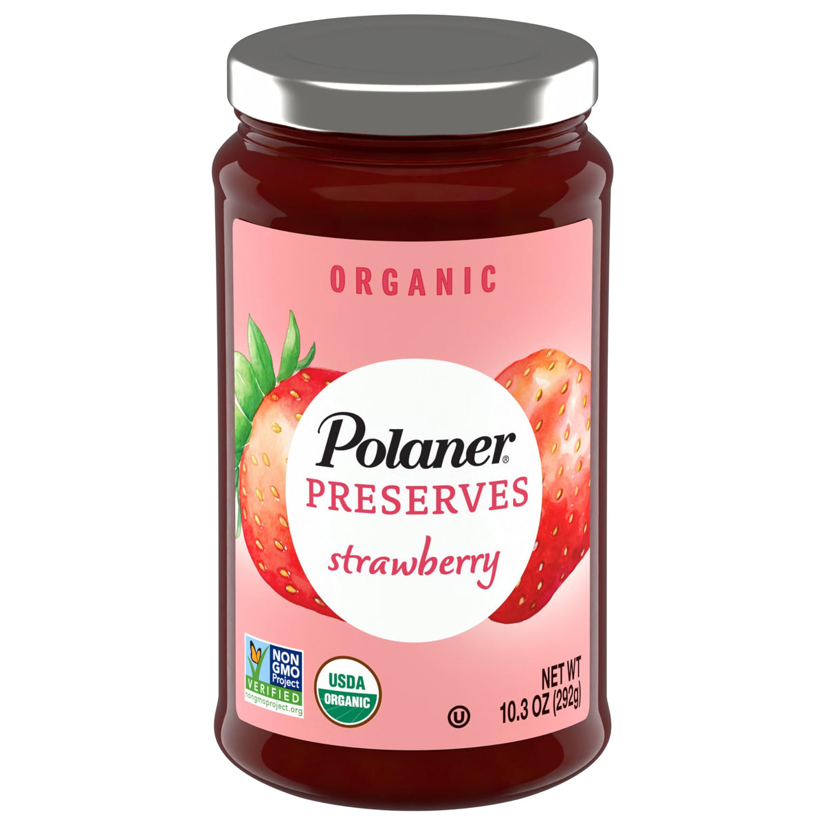 Polaner Organic Preserves, Strawberry, 10.3 Ounce
