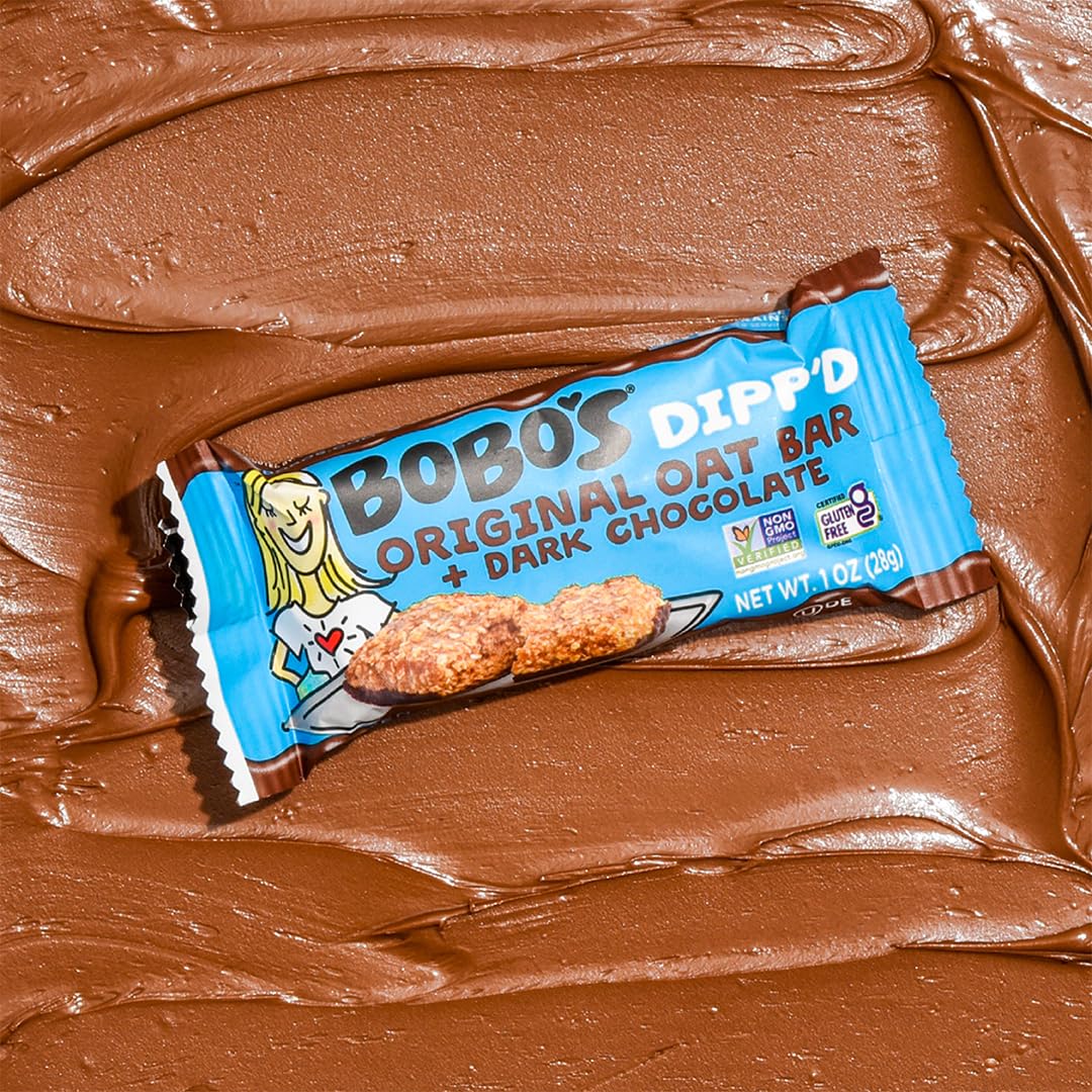 Bobos Dippd Bars (30 ct Case) (Original with Dark Chocolate)