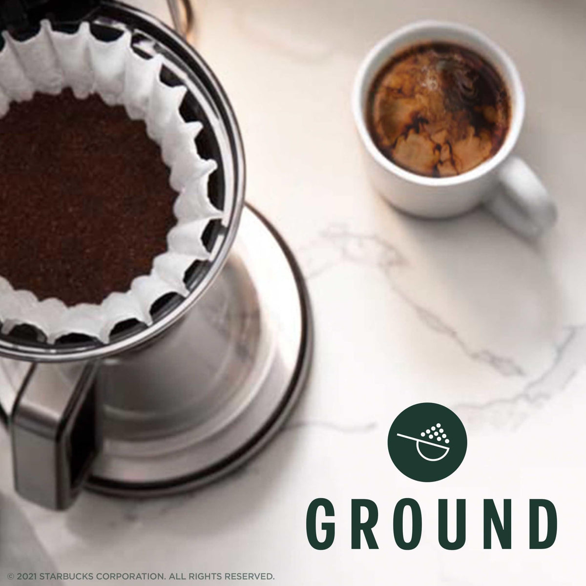 Starbucks Ground Coffee Breakfast Blend, Medium Roast, 12 oz each, Pack of 6, 100% Arabica