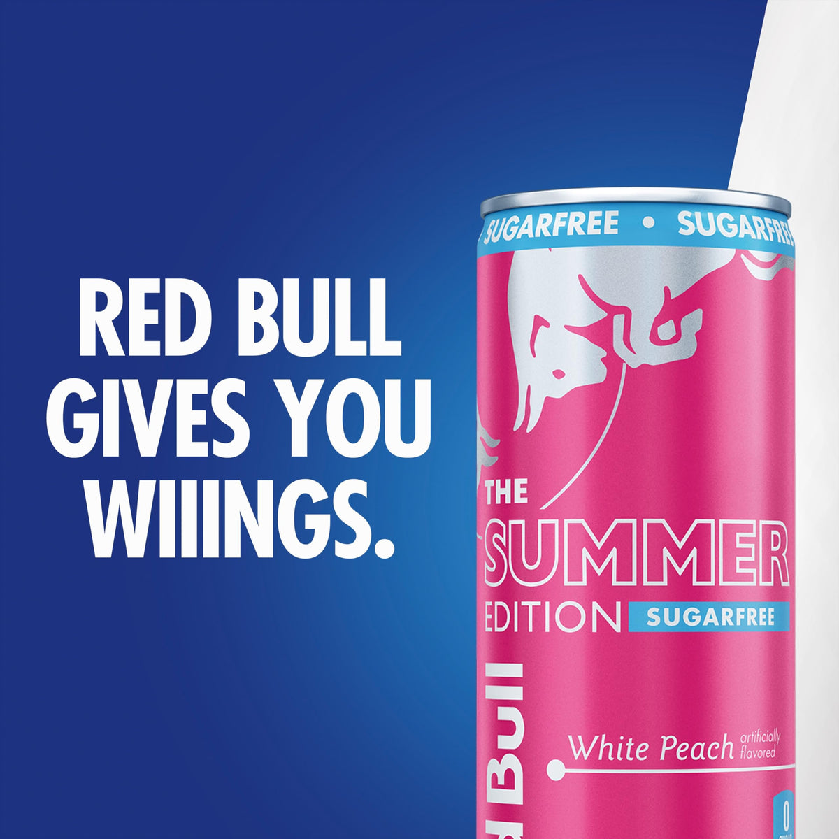 Red Bull Sugar-Free Energy Drink, White Peach, 12 Fl Oz, Pack of 24 (6 Packs of 4 Cans)