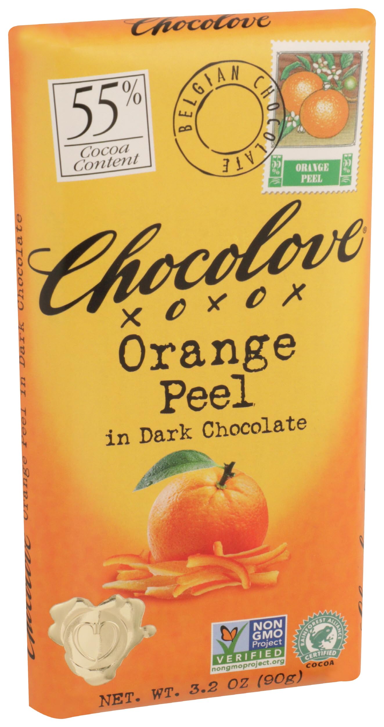 Chocolove Orange Peel In Dark Chocolate, 3.2 Oz