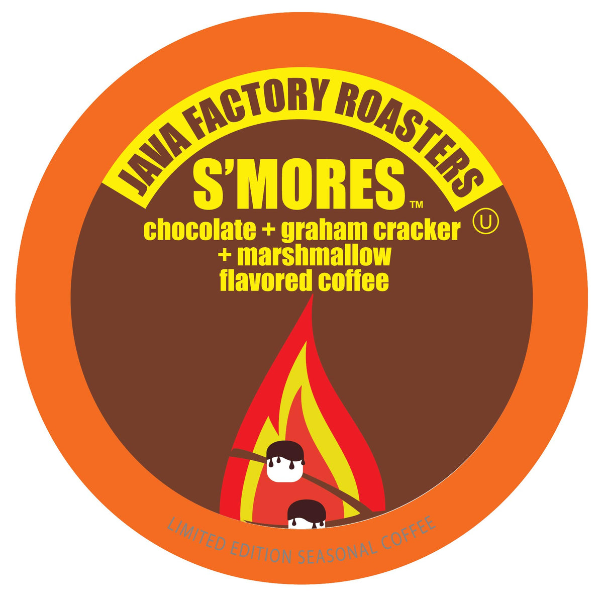 Java Factory Coffee Pods Smores Flavor for Keurig K-Cup Brewers, 40 Count, Model JFR S40