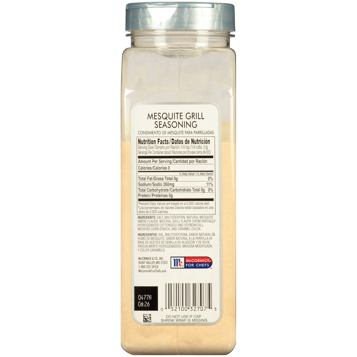 McCormick Culinary Mesquite Grill Seasoning, BBQ Flavor, 22 Ounce Container