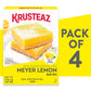 Krusteaz Meyer Lemon Bar Mix, Made with Real Lemons, 19.35 oz Box (Pack of 4)