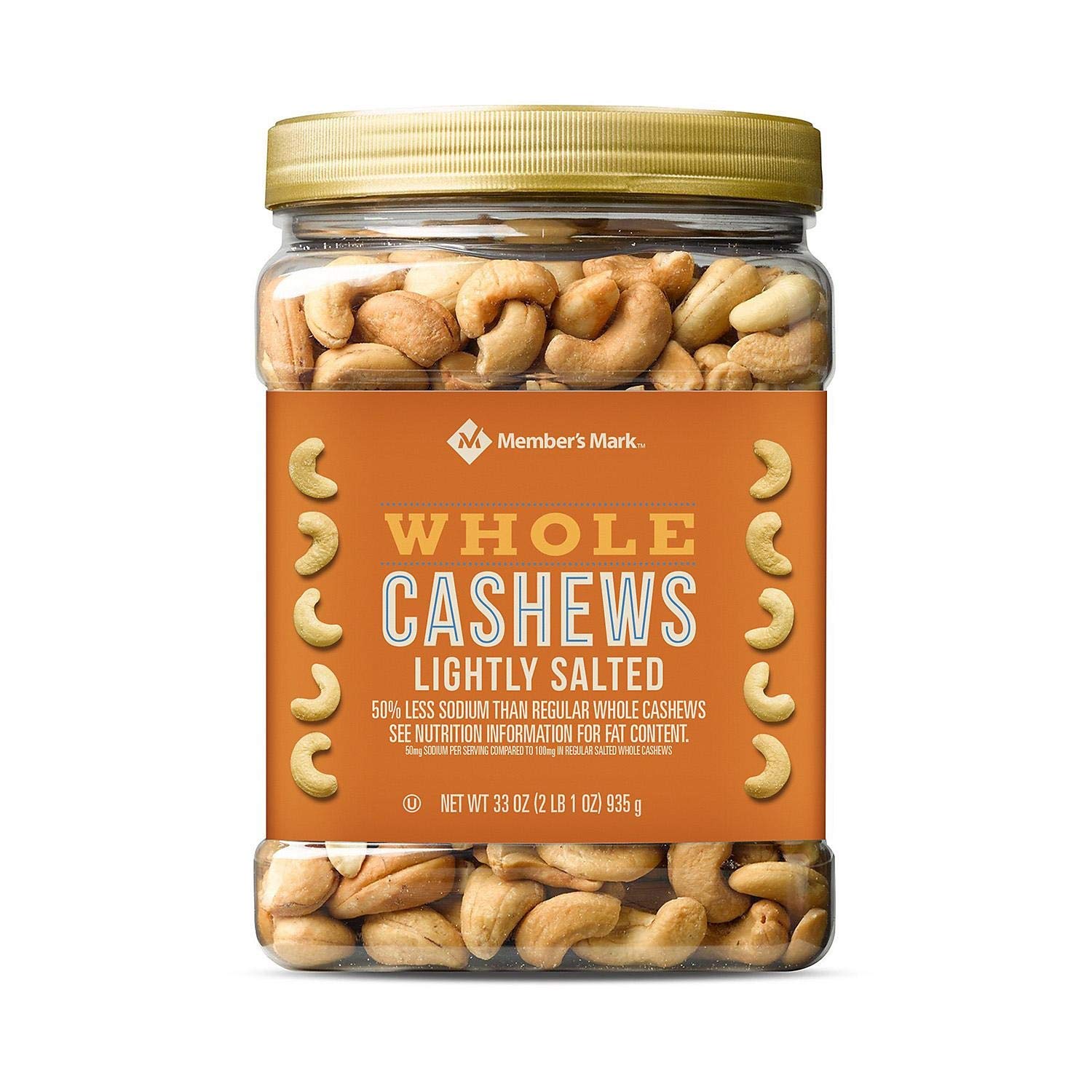 Members Mark Lightly Salted Whole Cashews (33 Ounce)