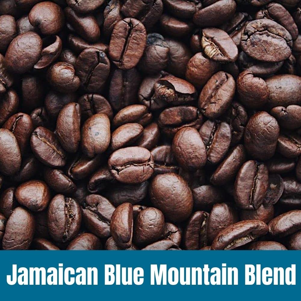 Door County Coffee - Jamaican Blue Mountain Blend, Whole Bean Coffee - Medium Roast, 10 Oz Bag