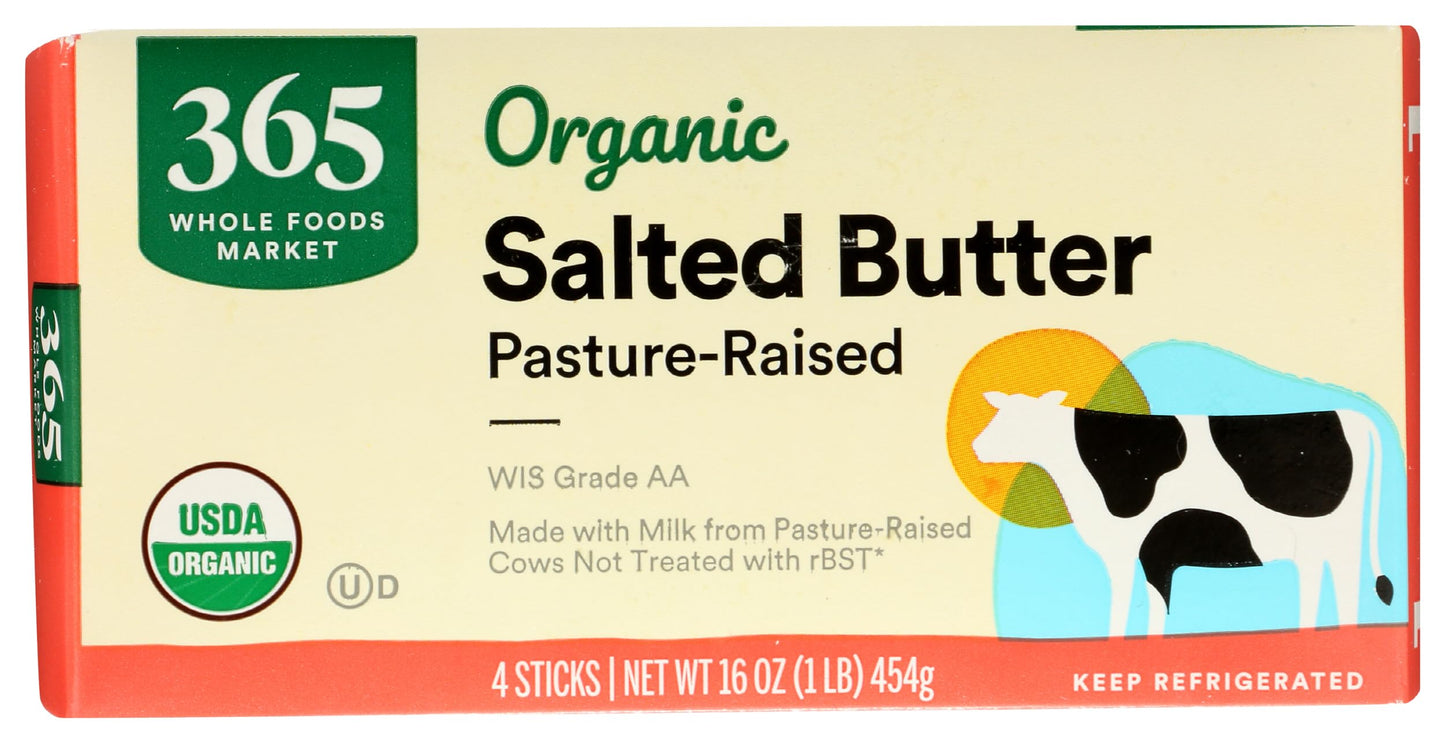 365 by Whole Foods Market, Organic Butter Salted, 1 lb