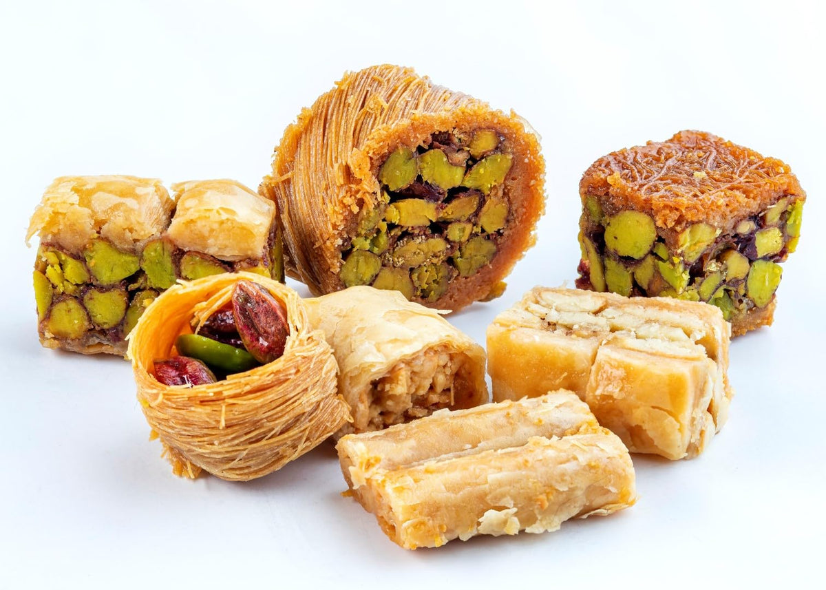 Yafa Baklava -Middle Eastern Sweets- Pistachio Baklava - Bakery Dessert - Turkish Delights Assorted - Eid Gift Basket - Turkish