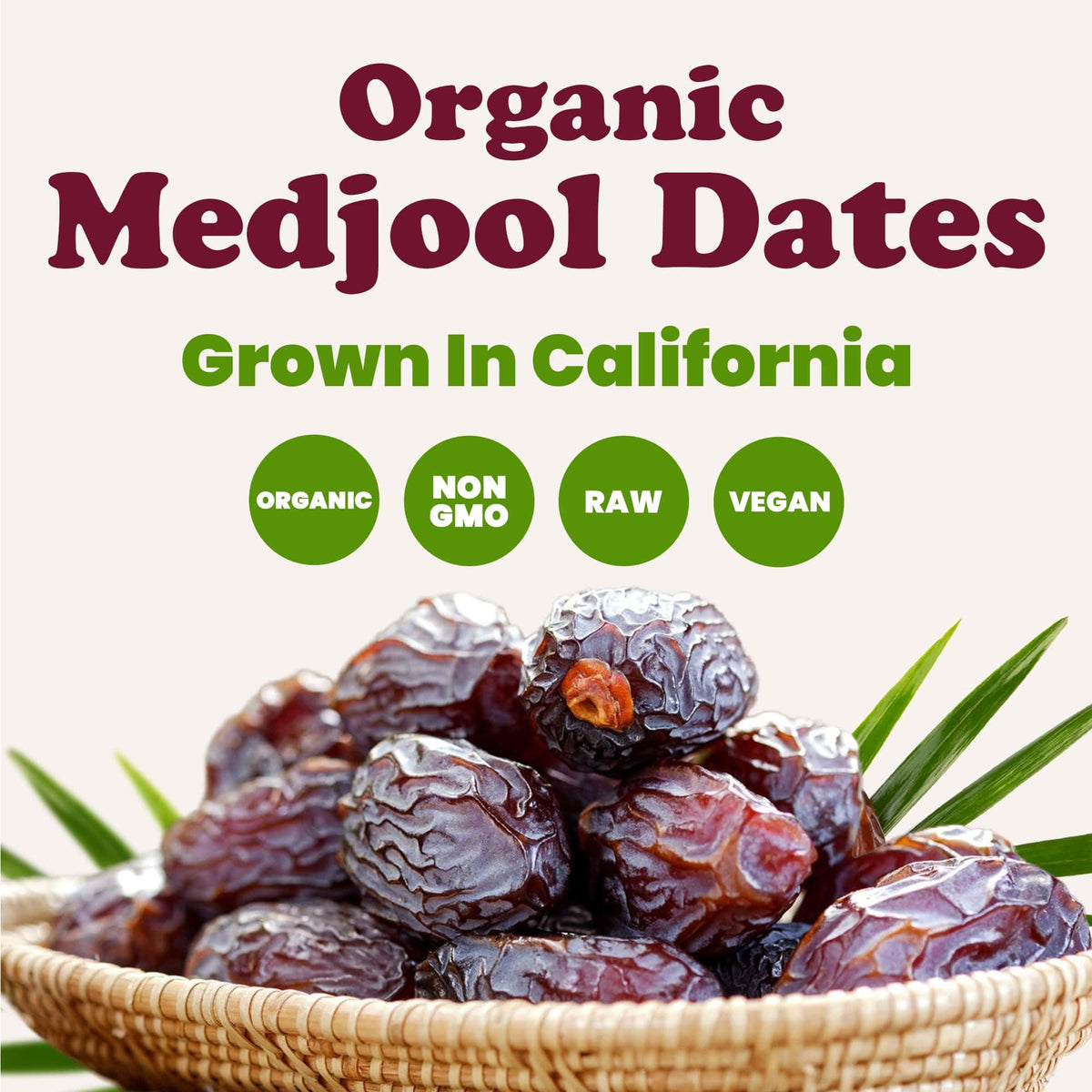 Food To Live Organic California Medjool Dates, 10 Pounds - Soft & Juicy Nature'S Candy. Non-Gmo Whole Dry Fancy Dates With Pits.