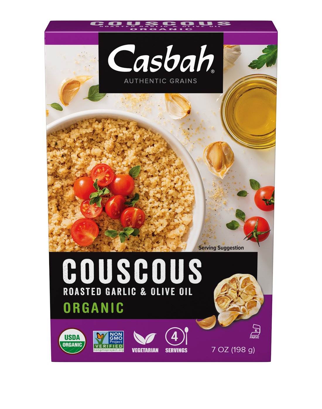 Casbah Couscous, Roasted Garlic & Olive Oil, 7 oz