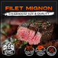 Grumpy Butcher Large Filet Mignon Steaks, 6 Pack (8 Oz Each) - Prime Steak House Size Beef Tenderloin Center Cut -With Steaks Gi