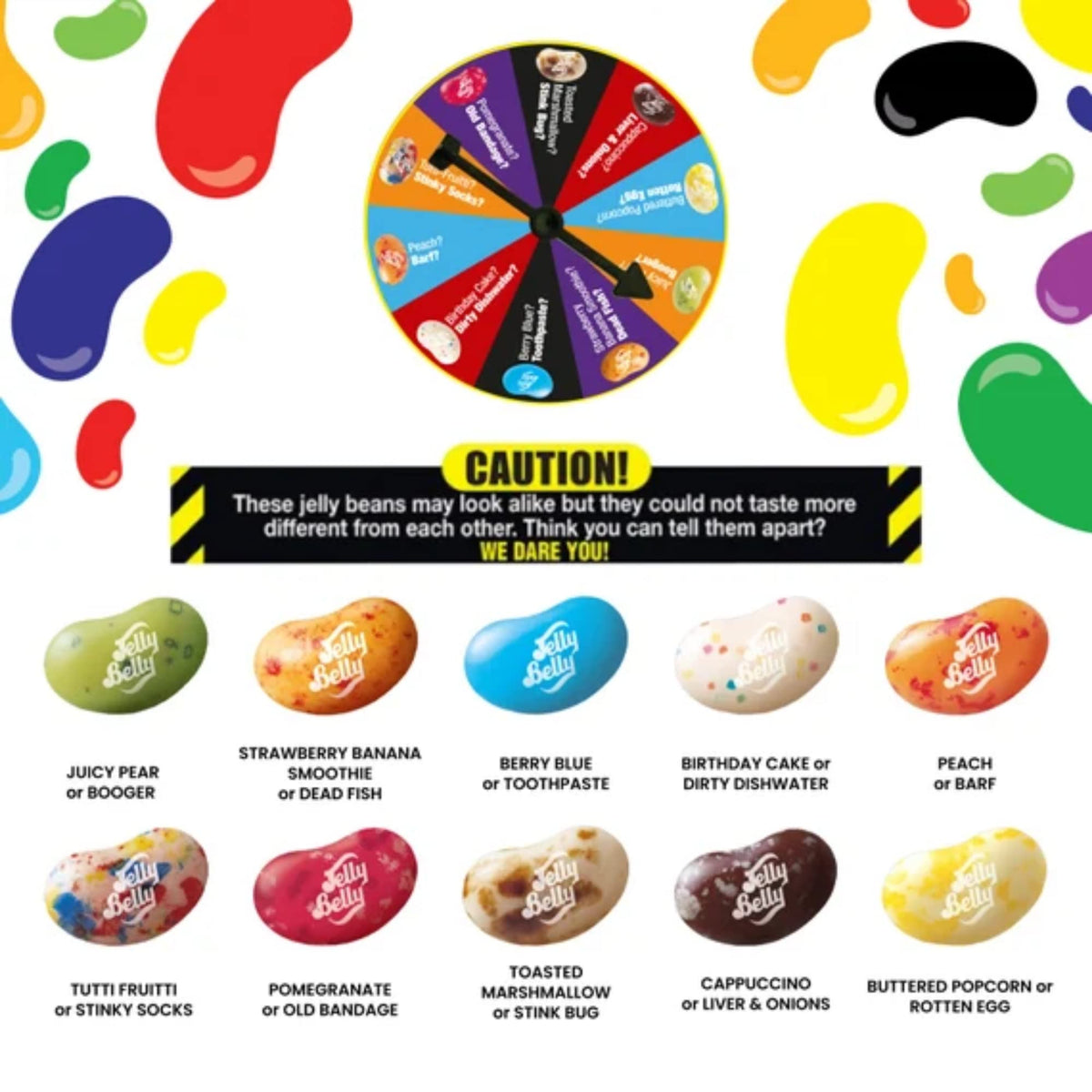 Needzo Jelly Bean BeanBoozled Game 7th Edition, Small Flip Top Box with Assorted Beans, Weird Flavor Chewy Candies, Pack of 3