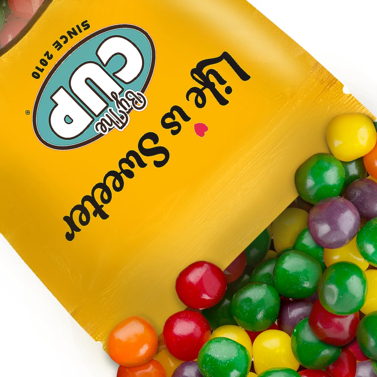 By The Cup Assorted Fruit Sours Chewy Candy, 1 lb Bulk Bag