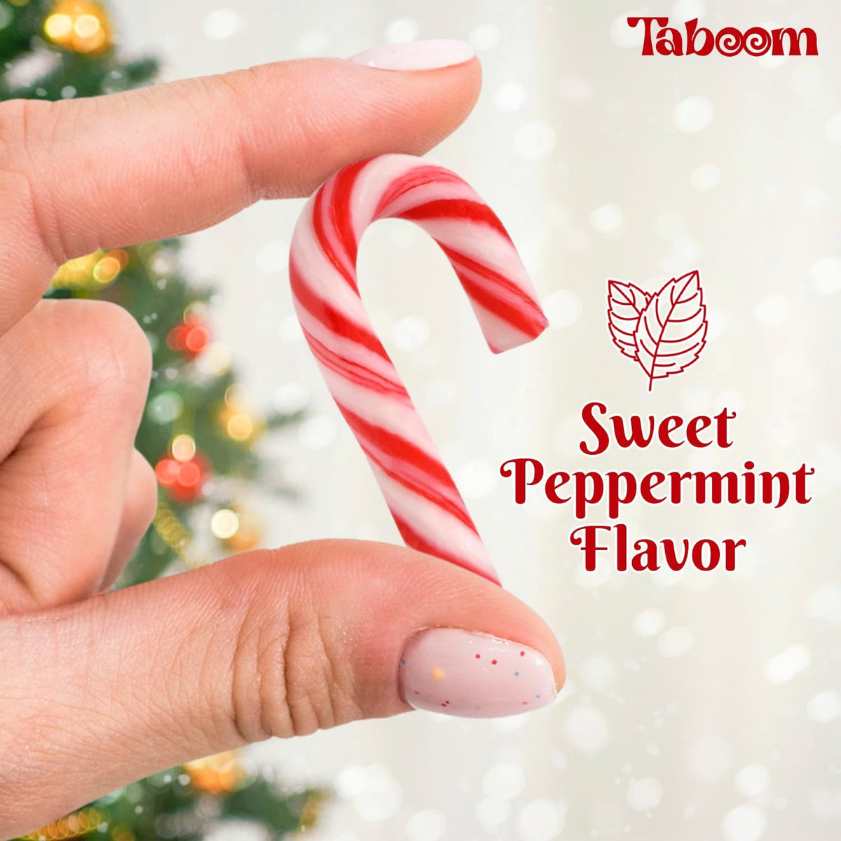 Taboom Mini Candy Cane 25 Pack - Red & White Peppermint Candy Canes for Holiday Gifts, Stocking Fillers & Party Favors