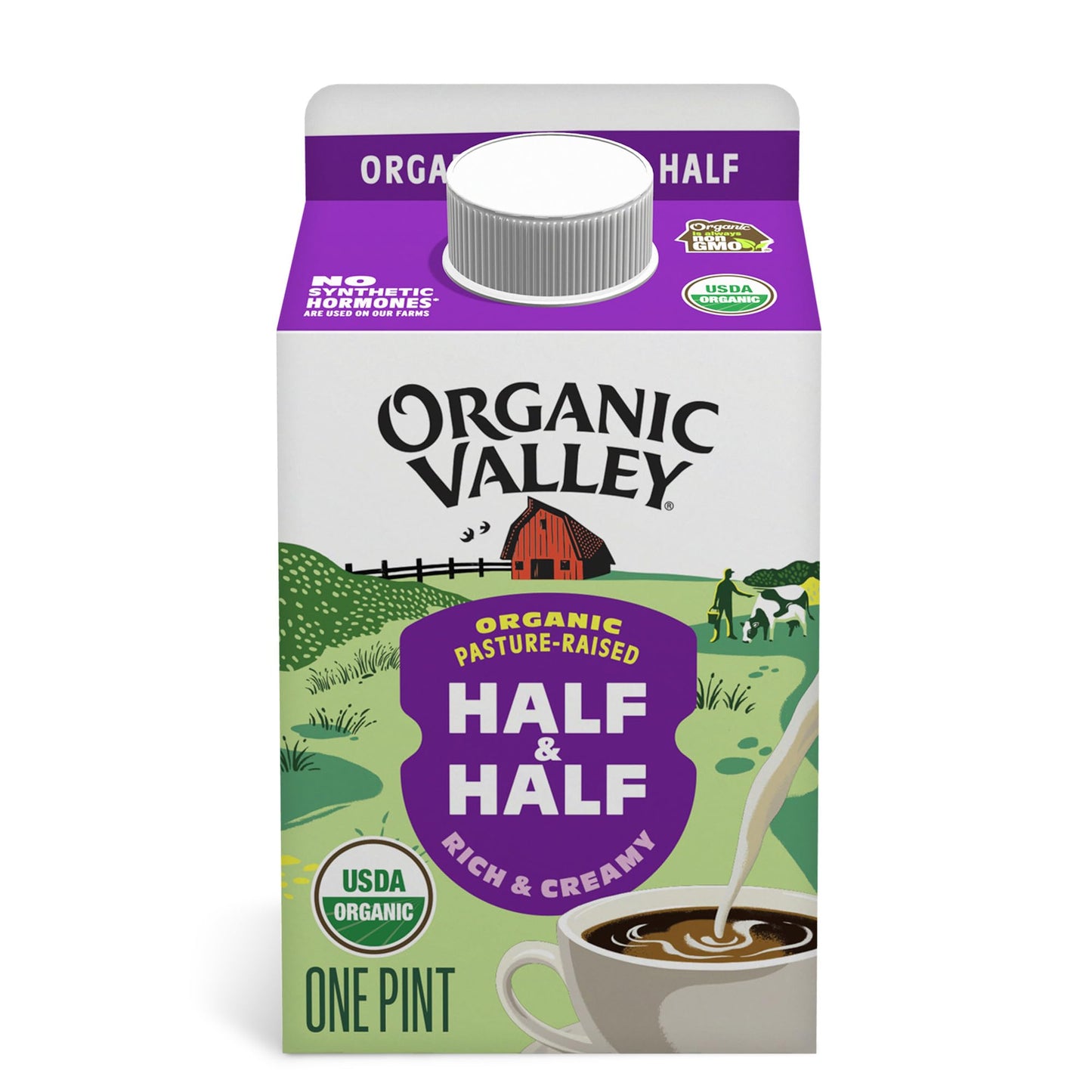 Organic Valley Half & Half, 16 fl oz