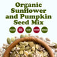 Food To Live Organic Sunflower And Pumpkin Seed Mix, 4 Pounds - Natural Snack, Rich In Protein, Perfect For Snacking, Baking And