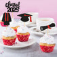 Keaziu 24 Pack Graduation Cupcake Toppers Class Of 2025 Red Graduation Hat Picks for Birthday Party Supplies
