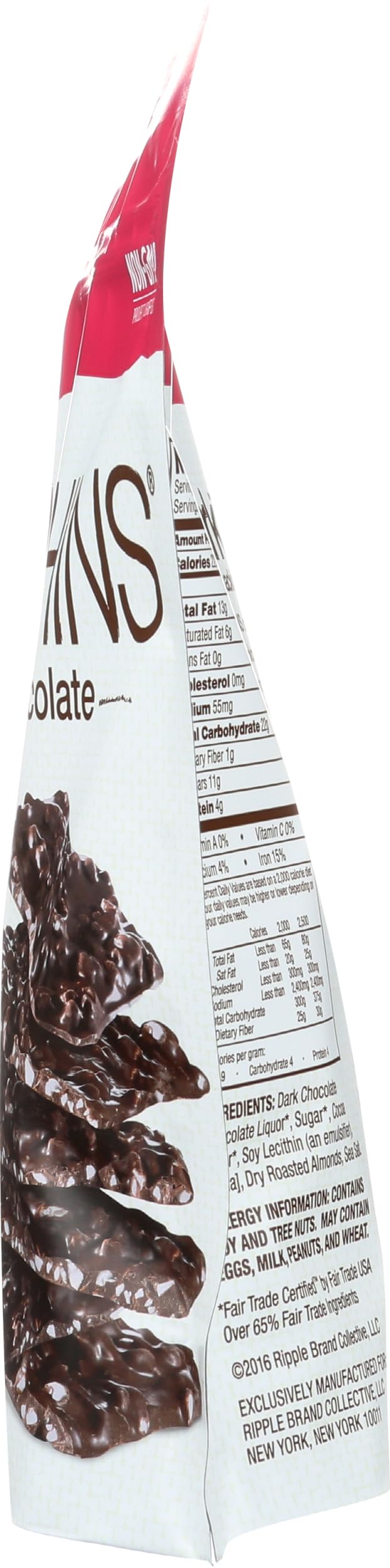 Barkthins, Snacking Chocolate Dark Almond, 10 Ounce