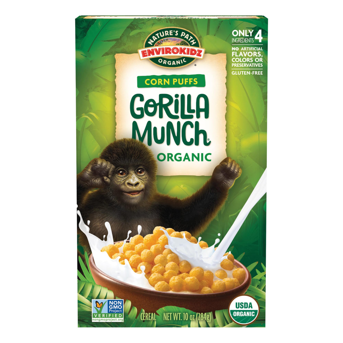 EnviroKidz Gorilla Munch Cereal, 10 Oz