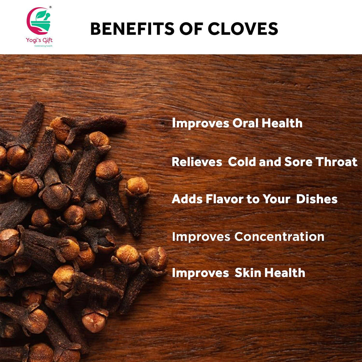 Cloves Whole 1 LB | Premium Quality Cloves | Handpicked | Perfect for Cooking, Smoothies, Pomander Balls & Tea | Enhance Your Di