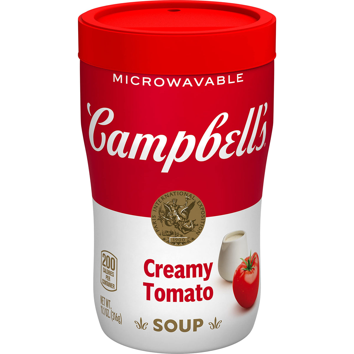 Campbell'S Sipping Soup, Creamy Tomato Soup, 11.1 Ounce Microwavable Cup