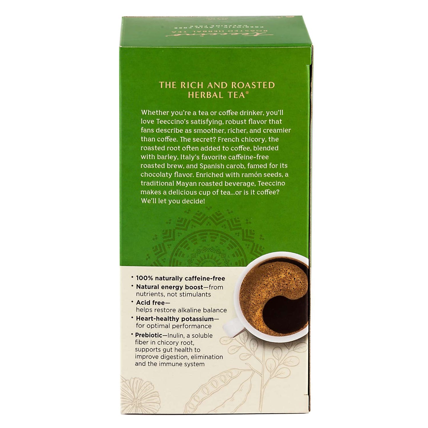 Teeccino French Vanilla Herbal Tea - Caffeine Free Coffee Alternative, 25 Count