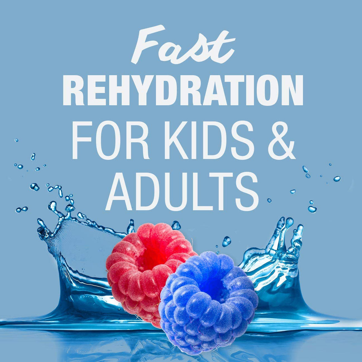 Pedialyte AdvancedCare Electrolyte Solution Has PreActivPrebiotics | Hydration Drink | Blue Raspberry, 1 Liter, Pack of 8