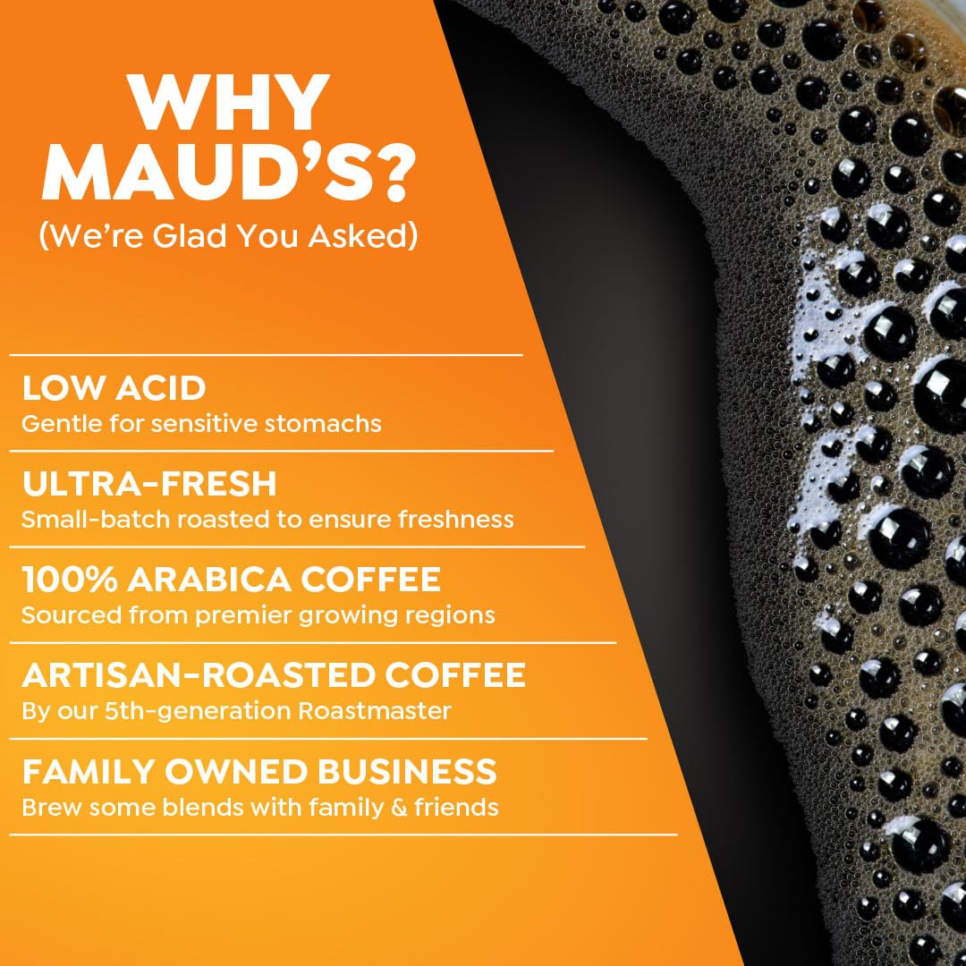 Maud'S Banana Foster Flavored Coffee Pods, 50 Ct | Gone Banana'S Foster Flavor | 100% Arabica Medium Roast Coffee | Solar Energy