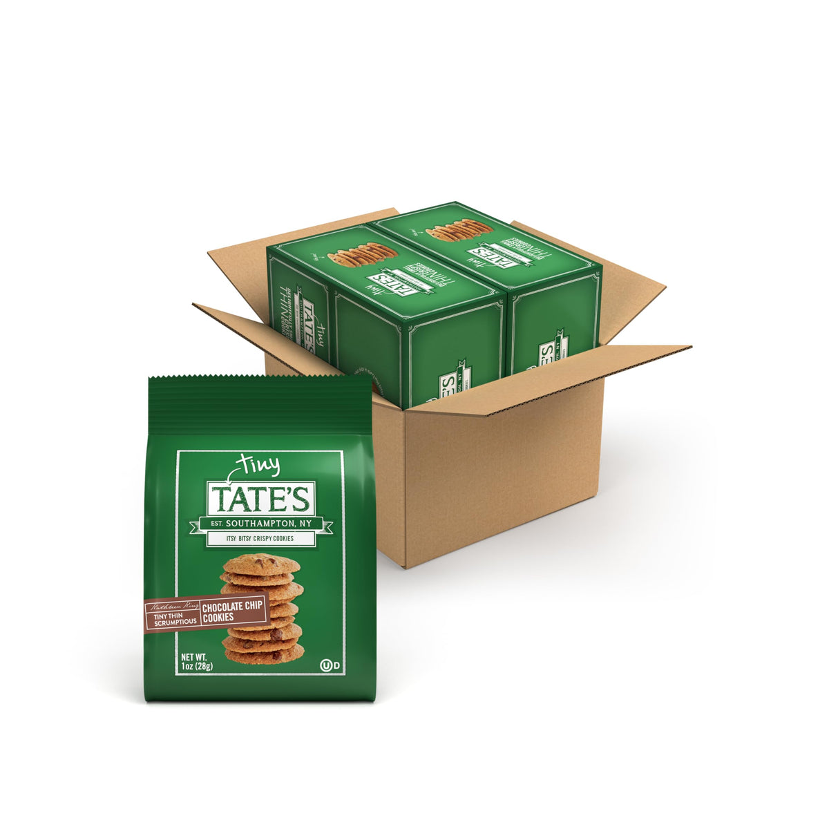 Tates Bake Shop Tiny Chocolate Chip Cookies, 24 - 1 oz Bags