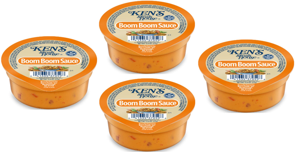 30 Count | Salad Dressing Dipping Sauce Portion Cups | Single Serve Packets (Boom Boom Sauce)