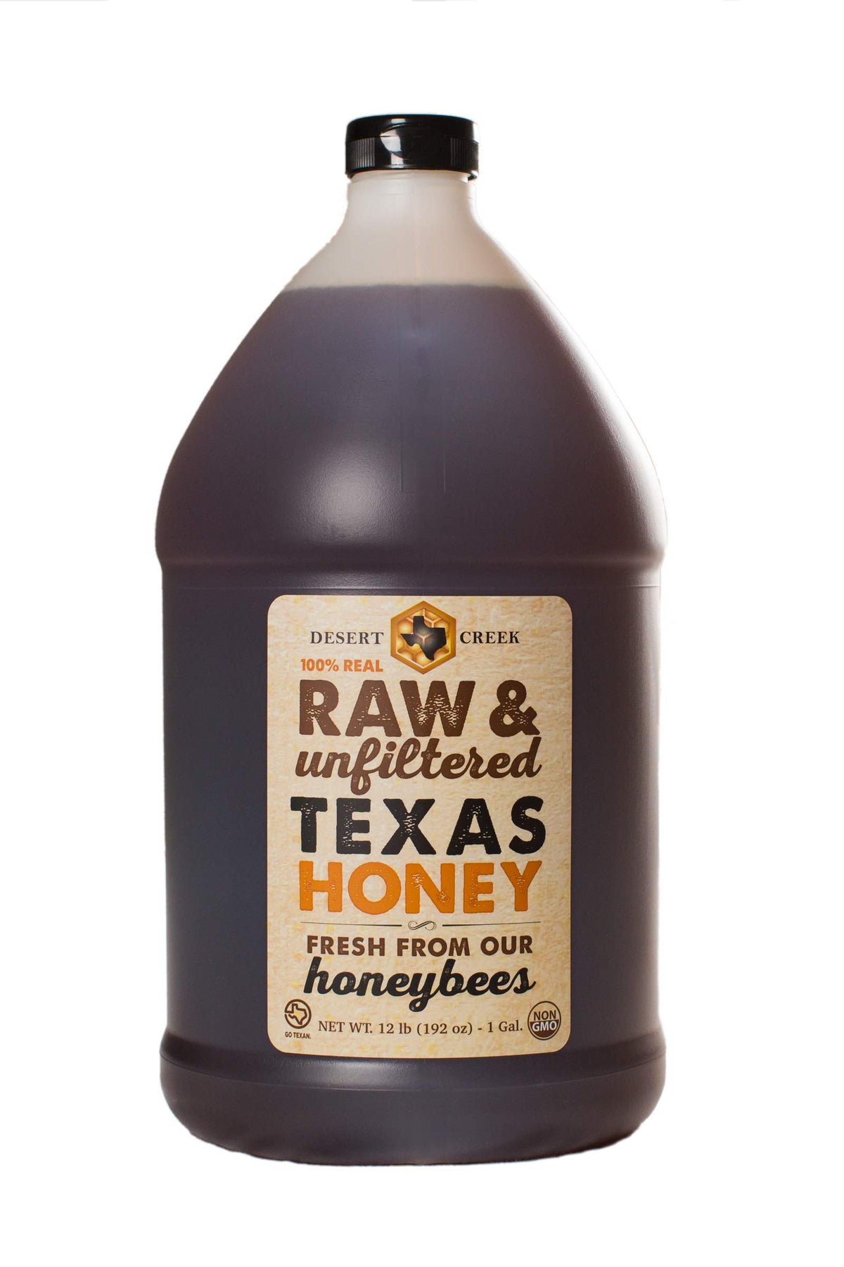 Desert Creek - Raw Honey, Natural Premium And Pure Texas Product - 1 Gallon