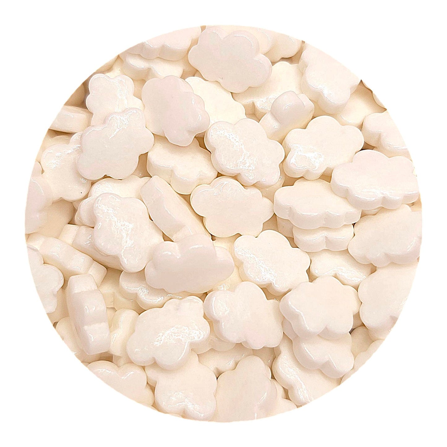 NCS White Cloud Edible Candy Sprinkles, 8 ounces
