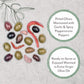 Roland Foods Greek Country Olive Mix, Whole Pitted Olives Marinated with Garlic and Pepperoncini Peppers, Specialty Imported Foo