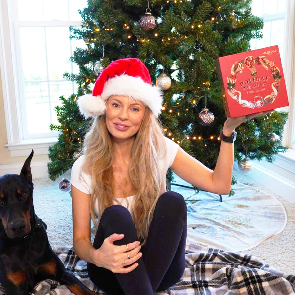 Vahdam, Christmas Tea Gift Set - Holiday Breakfast Tea, 9 Tea Blends In Luxury Gift Box | Christmas Gifts For Women & Men, Holiday Tea Gift Box | Christmas Gifts Idea | 180Gm