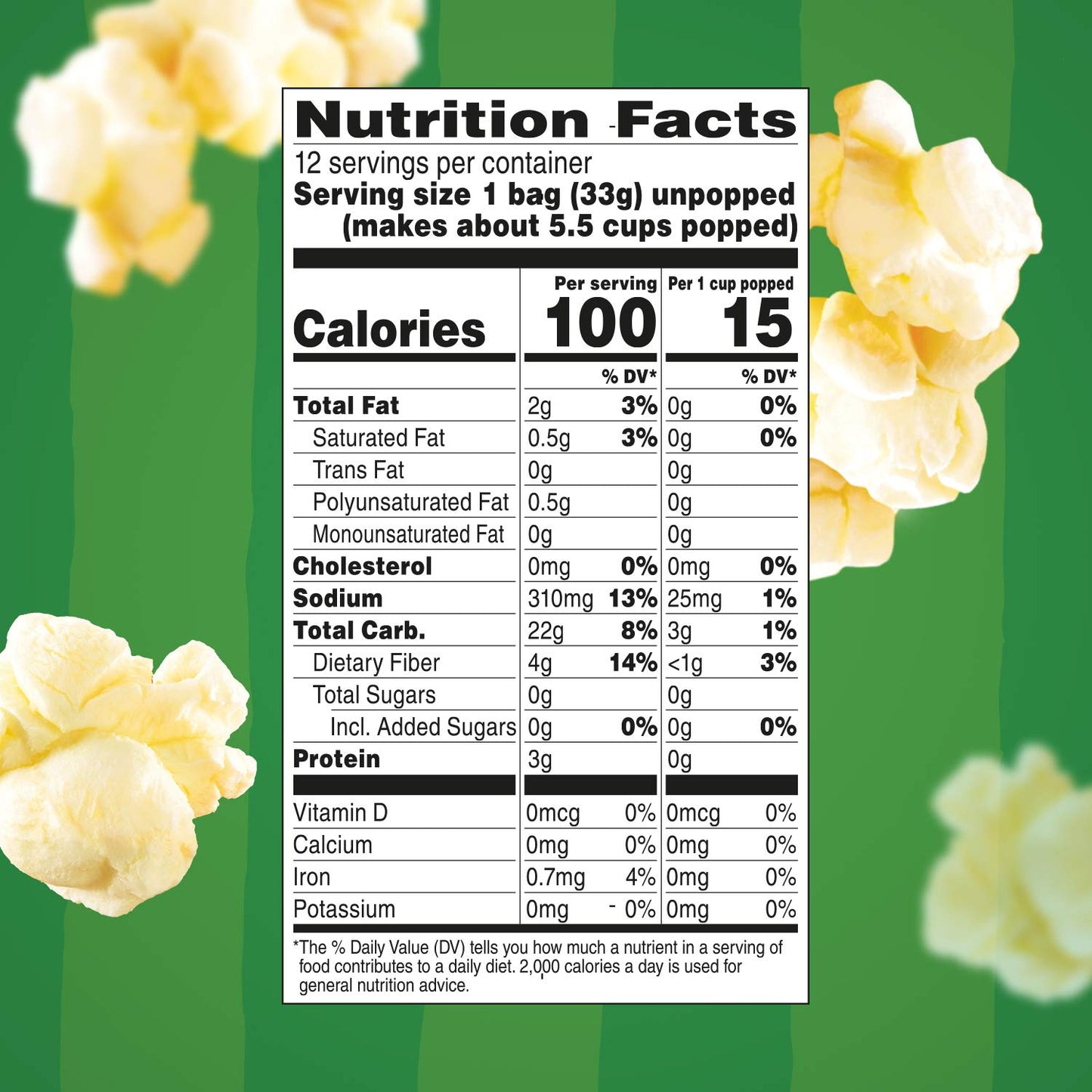 Orville Redenbachers Smart Pop! Butter Popcorn, Microwave Popcorn, 1.6 oz., 12-Count (Pack of 6)