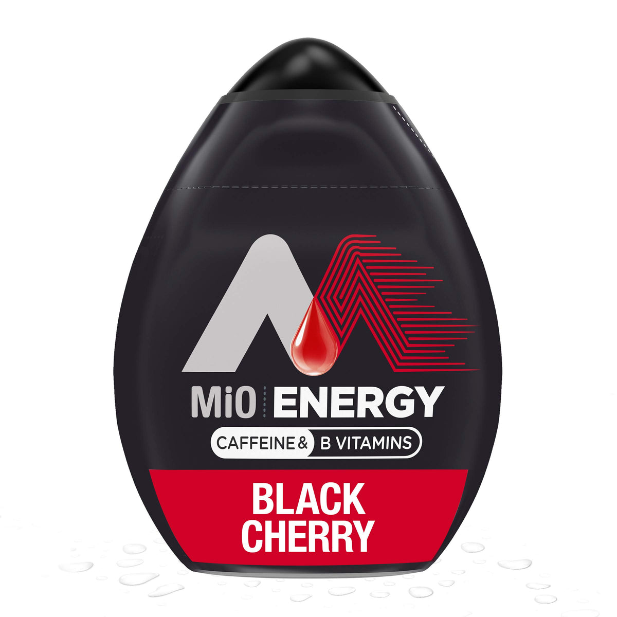 Mio Liquid Water Enhancer, Black Cherry Flavor, 12 Count, 1.62 fl oz, Red