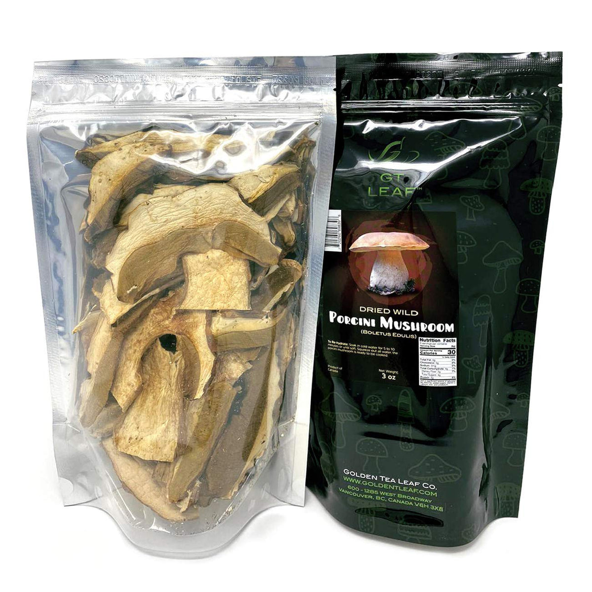 Wild Dried Porcini Mushrooms - Boletus Edulis, 3 Oz.